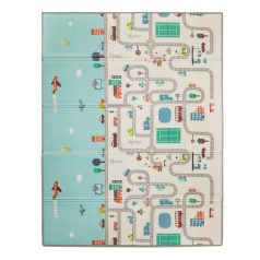   Zopa Multifunkciós kétoldalas összecsukható játszószőnyeg 200x150cm - City