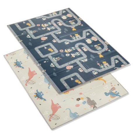 Zopa Multifunkciós kétoldalas összecsukható játszószőnyeg 200x150cm - Dinó 