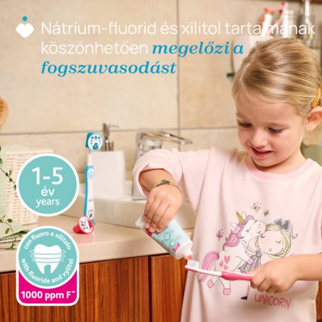 Chicco Eper ízű fogkrém fluoridos 50 ml xilittel 1-5 év