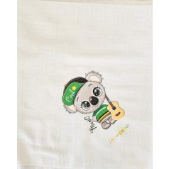 Babastar mintás textil pelenka 1db-os - Koala gitárral