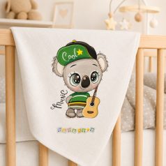 Babastar mintás textil pelenka 1db-os - Koala gitárral