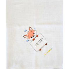 Babastar mintás textil pelenka 1db-os - Csillagos róka