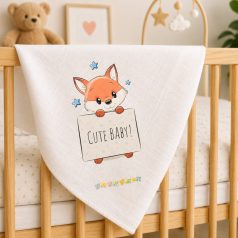 Babastar mintás textil pelenka 1db-os - Csillagos róka