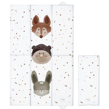 Pelenkázó alátét utazáshoz 50x80 cm - Basic Cute Animals