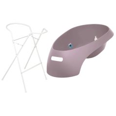   Tega Baby TEGGI 83 cm babakád hőmérővel + kádállvány - heather