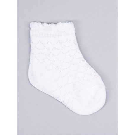 Yo! Baby pamut zokni 20/22 - fehér, mintás