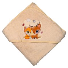 Babastar Frottir fürdőlepedő 90*90 cm - Őzike és Róka
