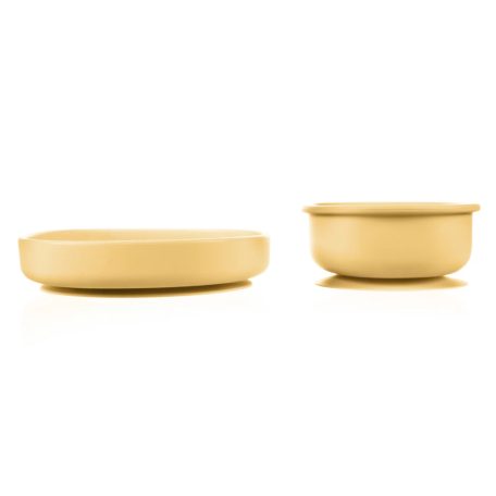 Zopa Szilikon étkészlet 5 db-os étkészlet - Mustard Yellow