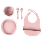 Zopa Szilikon étkészlet 5 db-os - Old Pink