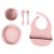 Zopa Szilikon étkészlet 5 db-os - Old Pink