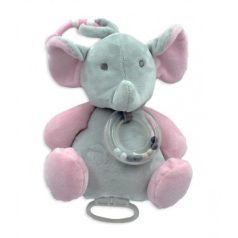 Tulilo plüss zenélő játék - rózsaszín elefánt
