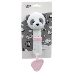   Tulilo pihe-puha sípoló játék rágókával - szürke/rózsaszín panda