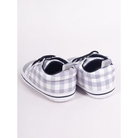 Yoclub Bébi Cipő 0-6 hó - Szürke kockás