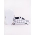 Yoclub Bébi Cipő 0-6 hó - Szürke kockás