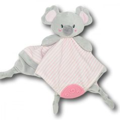  Tulilo puha plüss rágóka,alvókendő - szürke/rózsaszín koala 