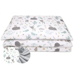 Baby Shop ágynemű huzat 100*135 cm - menta erdei barátok