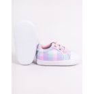 Yoclub Bébi Cipő 0-6 hó - Színes kockás 