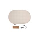 Bébé Jou fűtött steppelt pelenkázó lap - Quilted Squares (beige)