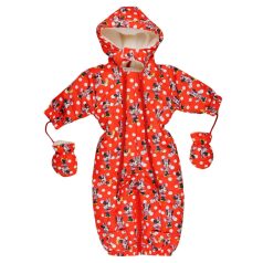 Disney Minnie baba kapucnis overall kesztyűvel 68-74 piros