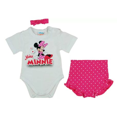 Disney Minnie 3 részes rövidnadrágos baba szett (80)