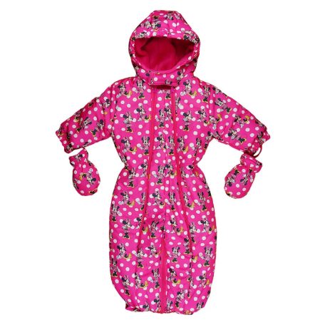 Disney Minnie baba kapucnis overall kesztyűvel 56-62 pink