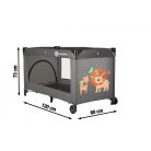 P&M Koot 1 szintes utazóágy - Lion Grey