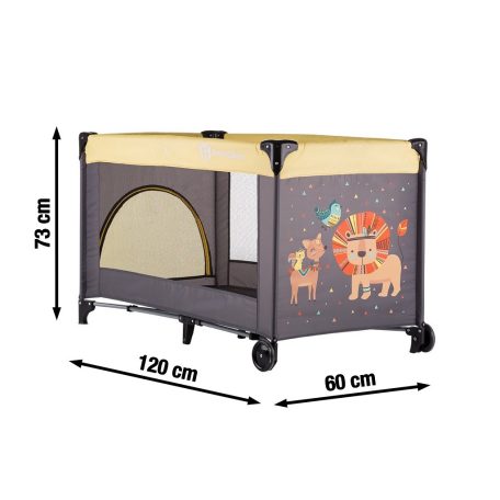 P&M Koot 1 szintes utazóágy - Lion Yellow