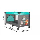 P&M Koot 1 szintes utazóágy - Fox Aqua