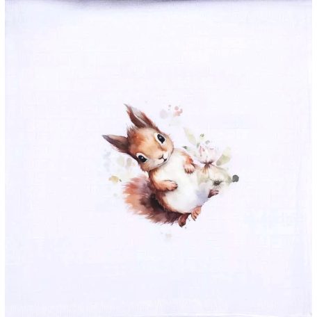 Textil tetra pelenka mókus mintával 70x70cm 