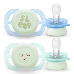   Philips AVENT SCF075/08 Játszócumi ultra start éjszakai 0-2hó fiús 2 db