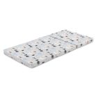 Összehajtható matrac utazóágyhoz 60x120cm - szürke őzike és süni 