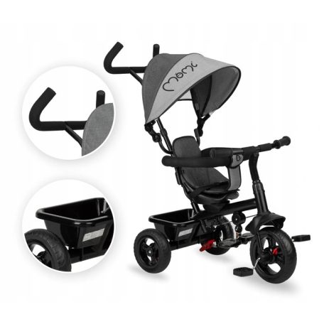 MoMi IRIS tricikli (forgatható üléssel) - Grey