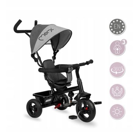 MoMi IRIS tricikli (forgatható üléssel) - Grey