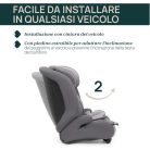 Chicco Gro-Up biztonsági autósülés I-Size 76-150 cm Isofix-nélküli autókba - Stone