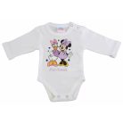 Disney Minnie mintával nyomott hosszú ujjú baba body (92) - fehér