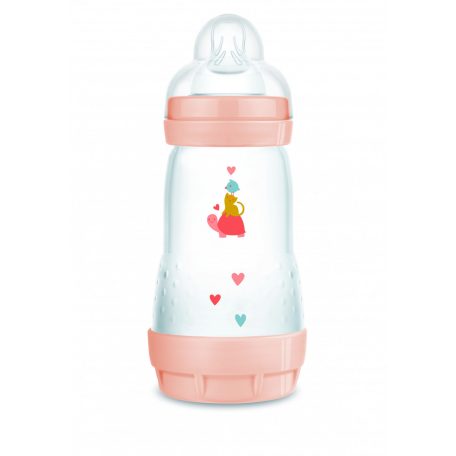 Mam 260 ml  Anti-Colic 2+ cumisüveg - korall teknős