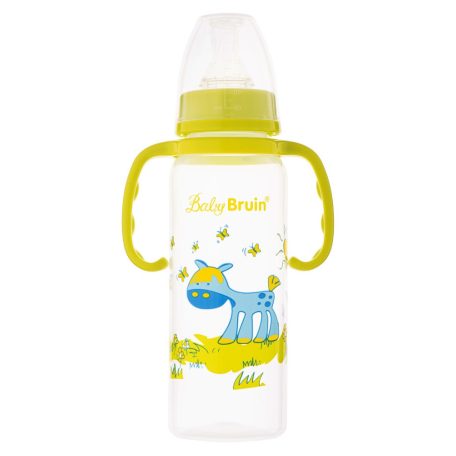 Baby Bruin polipropilén fogantyús cumisüveg, 240ml - Csacsi