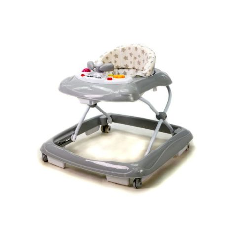 Asalvo bébikomp zenés játéktálcával - Baby Stars Grey