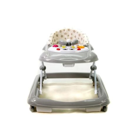 Asalvo bébikomp zenés játéktálcával - Baby Stars Grey