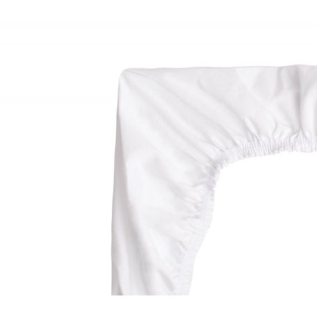 Pamut gumis lepedő mózeskosárba 40*90cm - fehér