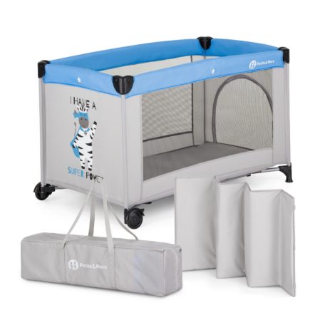 P&M Koot 1 szintes utazóágy - Zebra Super Power