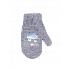 Yo! Bébi téli kesztyű 12 cm - szürke 