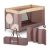 PETITE&MARS Nyja 1 szintes utazóágy - Elegant Dreamlines Mocha