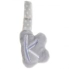 Artesavi  plüss "K" betű - babakocsi csörgőre