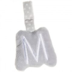 Artesavi  plüss "M" betű - babakocsi csörgőre