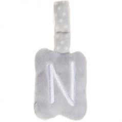Artesavi  plüss "N"betű - babakocsi csörgőre