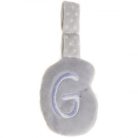 Artesavi  plüss "G" betű - babakocsi csörgőre