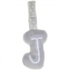Artesavi  plüss "J" betű - babakocsi csörgőre