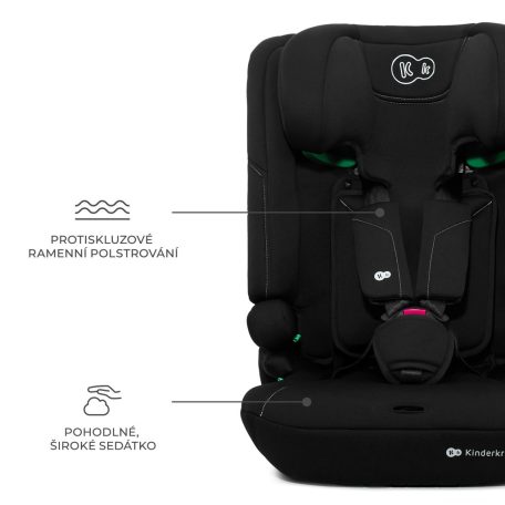 Kinderkraft I-Comfy i-Size biztonsági autósülés  76-150cm - Fekete