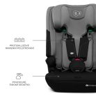 Kinderkraft I-Comfy i-Size biztonsági autósülés  76-150cm - Sötétszürke